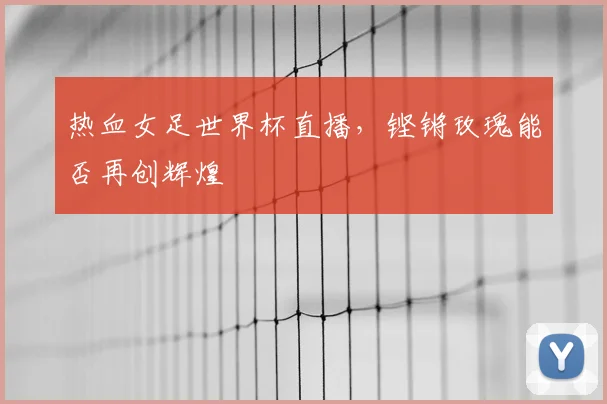 热血女足世界杯直播,铿锵玫瑰能否再创辉煌