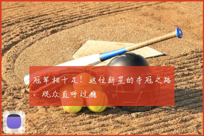 冠军相十足!这位新星的夺冠之路,观众直呼过瘾